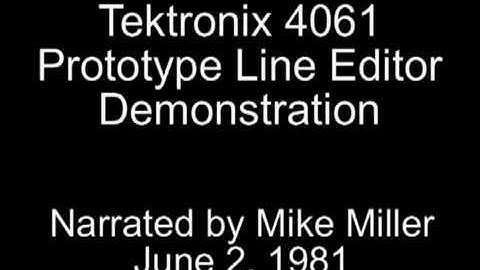 4061 Prototype Line Editor Demo
