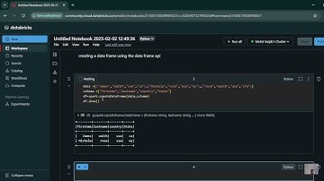 "Step-by-Step Guide: Creating a DataFrame in Spark Using Azure Databricks 🚀 | Big Data Made Easy!"