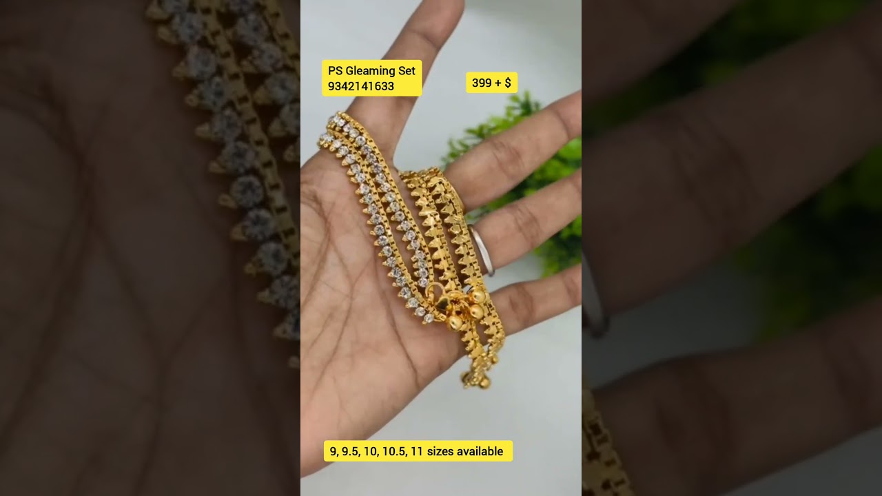 Most trending and beautiful stone anklets collections