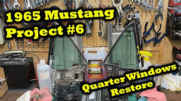 1965 Ford Mustang Project Rear Quarter Window Removal and Installation (Window Roller Replacement)
