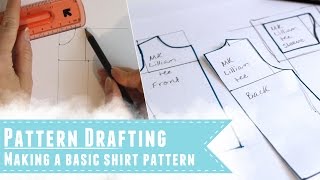 We covered drafting a pattern for leggings a while back, so the next step is learning to draft a pattern for a matching shirt. This tutorial 