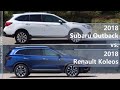 2018 Subaru Outback vs 2018 Renault Koleos (technical comparison)