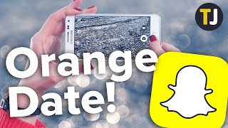 How to Get the Snapchat Filter with the Orange Date on the Side! screenshot 4
