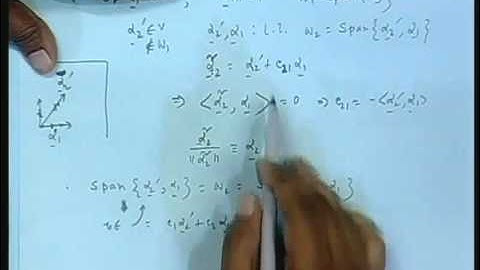 Lecture - 19 Orthogonalization and Orthogonal Projection