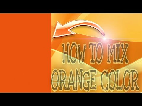 Video: Paano Kumuha Ng Orange Na Pintura