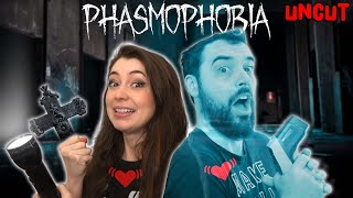 Hunting Ghosts in a Haunted School with Heart Monitors (Phasmophobia uncut)