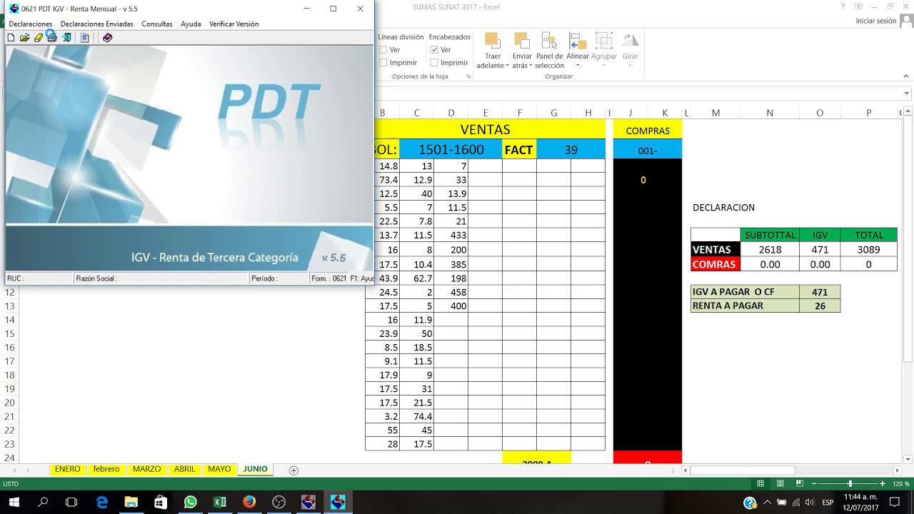 Llenado correcto PDT 621 Regimen MYPE Triburario-2021 - YouTube