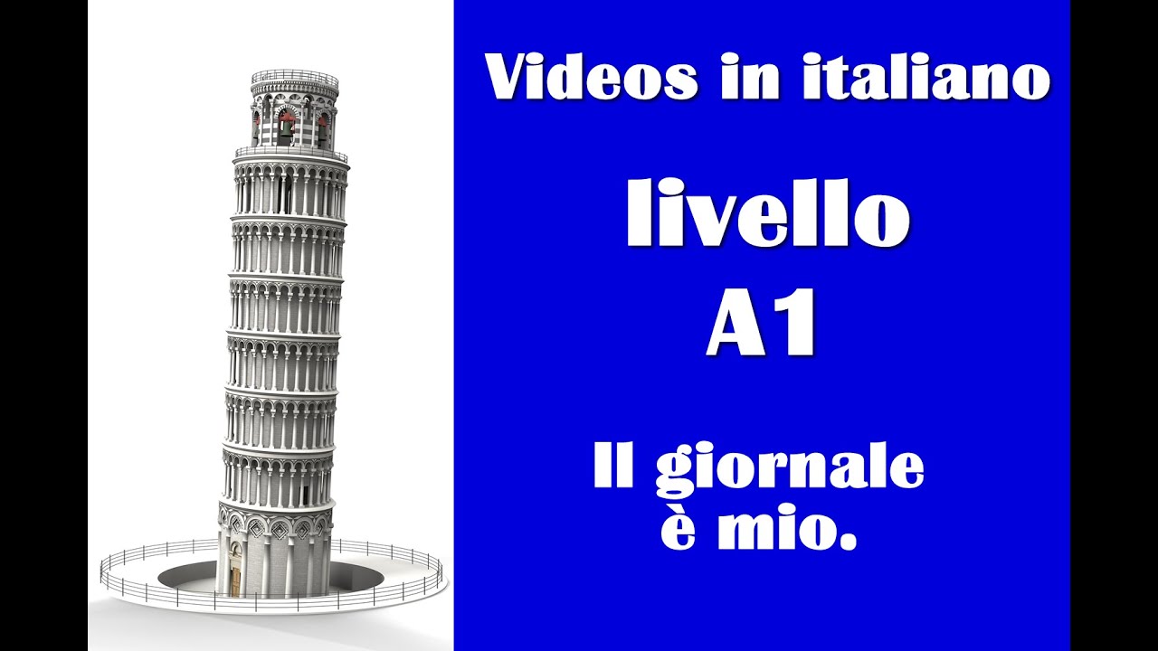 Video per imparare italiano - Livello A1 - Il giornale è mio