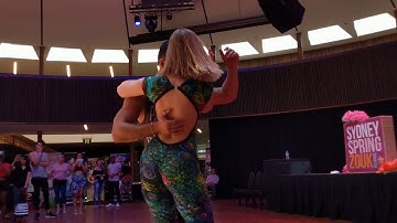 SSZF2018: Layssa & Arthur in Sunday morning workshop demo ~ Zouk Soul