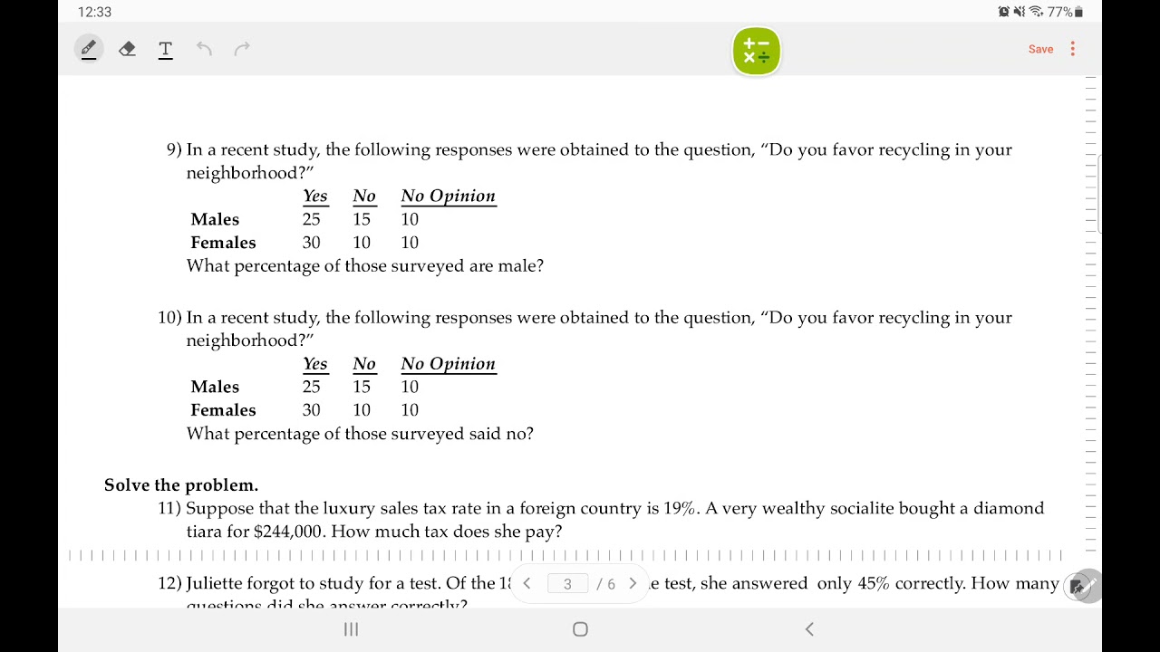 MAT 108 Fall 21 Exam 2 Review Questions 1 and 2 (Section 7-1)
