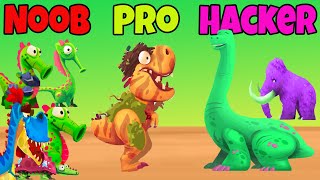 Dino bash - NOOB vs PRO vs HACKER - 👠👖🤵💂️🥉️🎻 screenshot 4