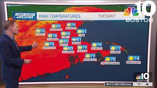Weather forecast: Highs in the 80s