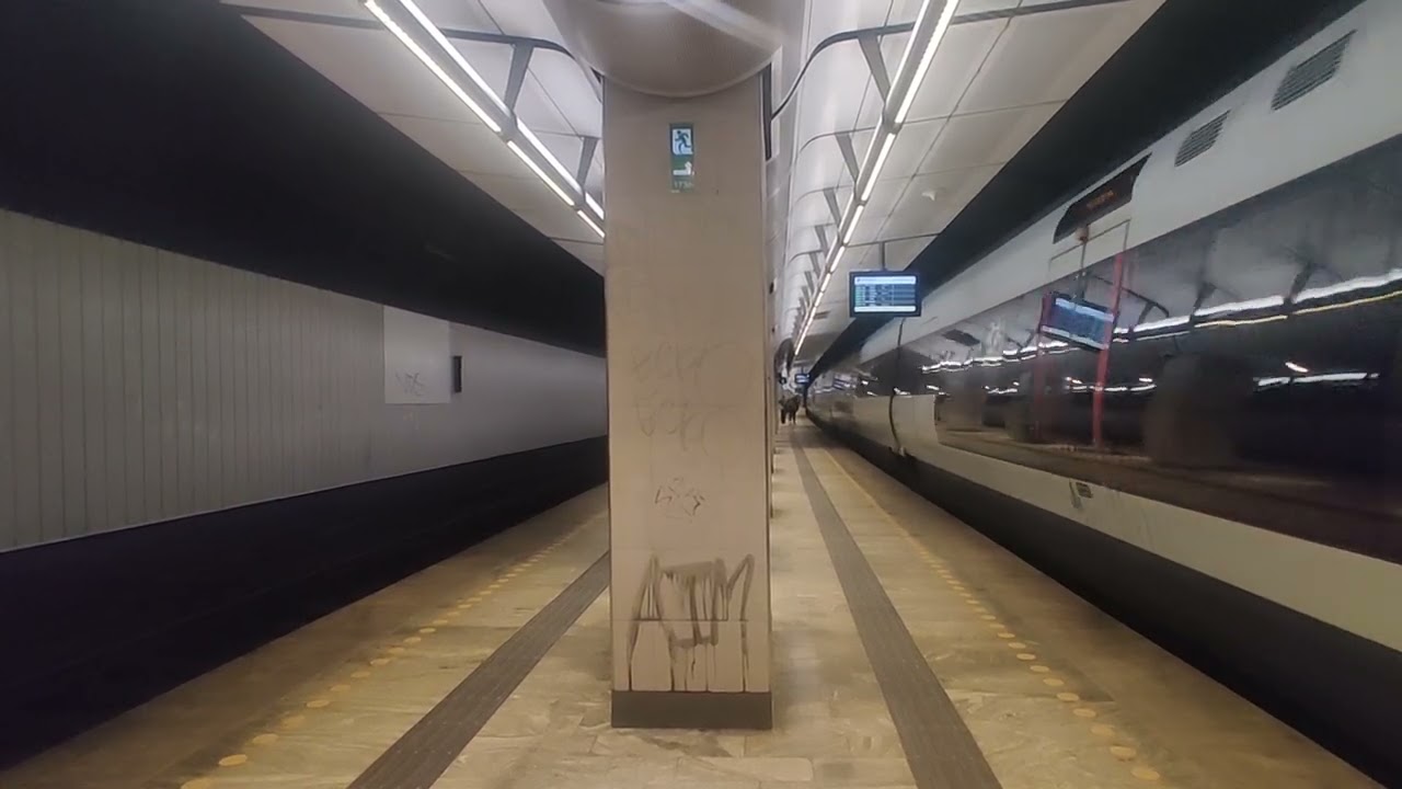 Danish IC4 train stopping at Nørreport Station, Copenhagen - 20260125