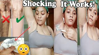 HOW TO MAKE HOMEMADE HAIR REMOVAL CREAM FOR BLACK UNDERARM AND PUBIC HAIR PAINLESSLY|No Dark area