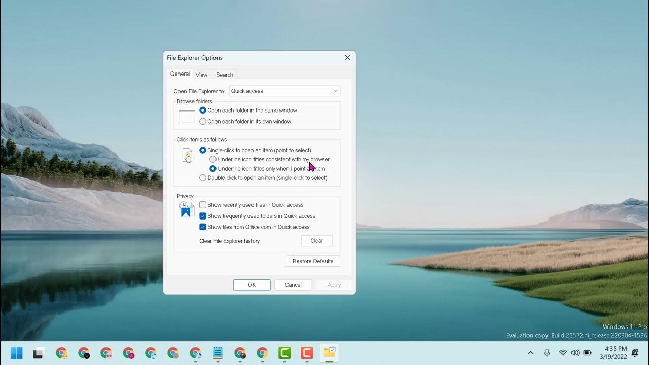 How to enable double click in windows 11 youtube
