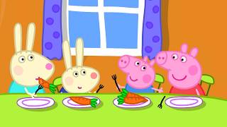 Peppa Pig Visits Rebecca Rabbit! 🐰🥕 | Full Episodes | 1 HOUR