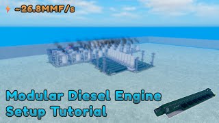 Modular Diesel Engine Setup Tutorial | Industrialist Roblox