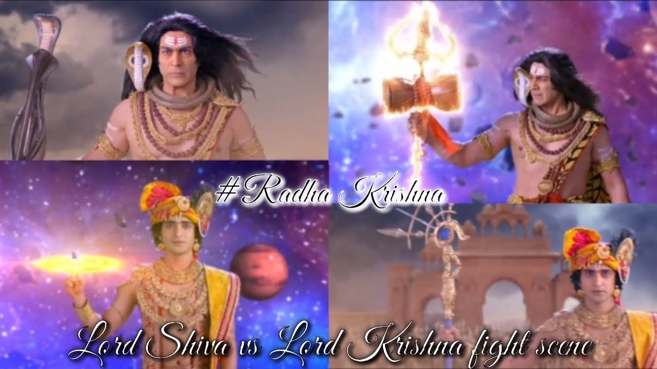 Lord Krishna vs Lord Shiva Fight Scene  RadhaKrishna  Radhakrishna  ShivaVsKrishna  ShivaVsVishnu