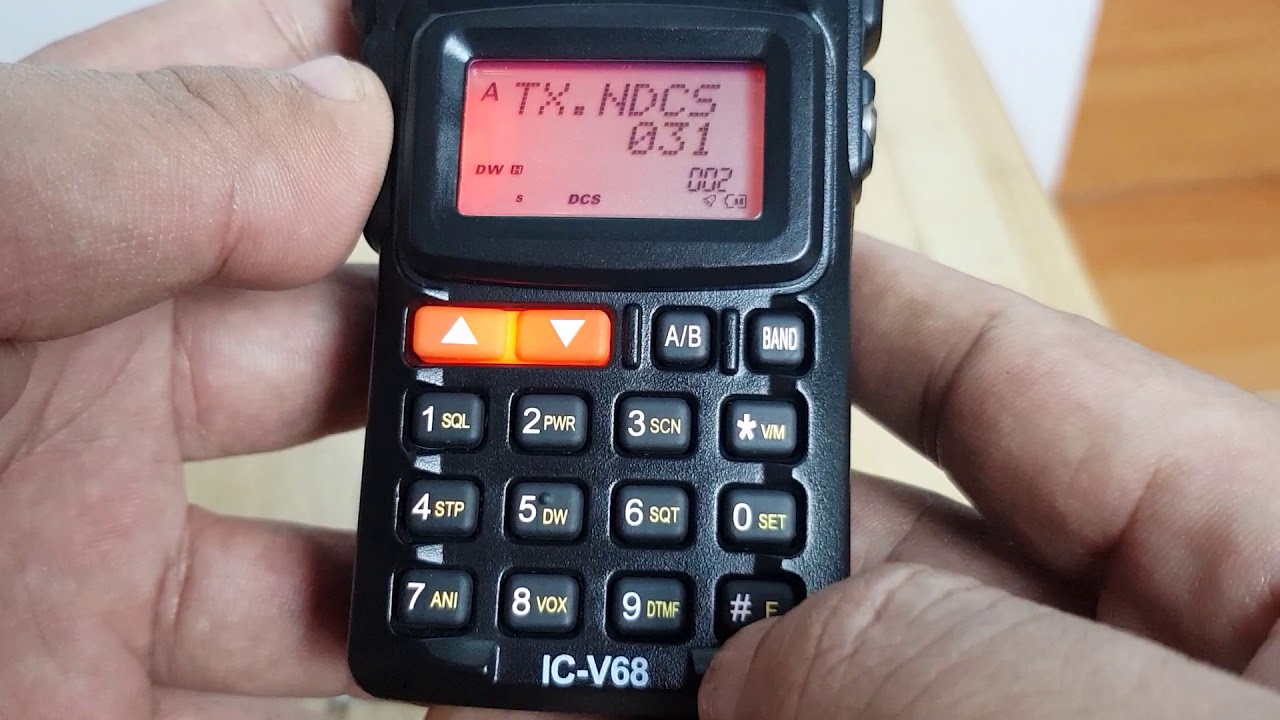 วิธีใส่โทน DCS icom V68