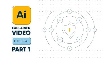 Creating two neat abstract scenes for "cybersecurity" explainer video (Illustrator tutorial)