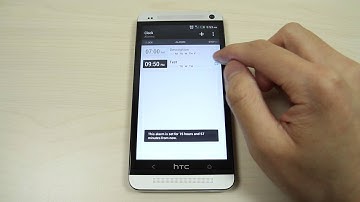How to set the alarm on HTC One 801e M7