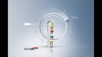 System-integrated overcurrent protection in the EL9227 EtherCAT Terminal