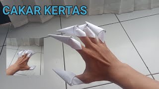 cara membuat cakar dari kertas