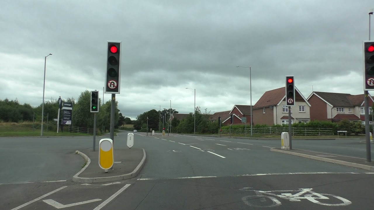 Driving On Tudor Way & Bromyard Road A44, Worcester, Worcestershire, UK 17th August 2021