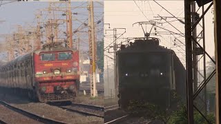 Red Wap-4 Crosses Green Wag-9 Chengalpattu - Kacheguda Express
