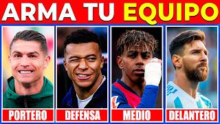 ARMA TU EQUIPO 🤩🏆⚽ CREA tu PROPIO CLUB 🔥 ELIGE tu JUGADOR FAVORITO | QUIZ de FÚTBOL