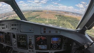 APROXIMAÇÃO E POUSO EM CAMPINAS ✈ VISÃO DOS PILOTOS NO COCKPIT DO ATR 72-600 - PROCEDIMENTO COMPLETO