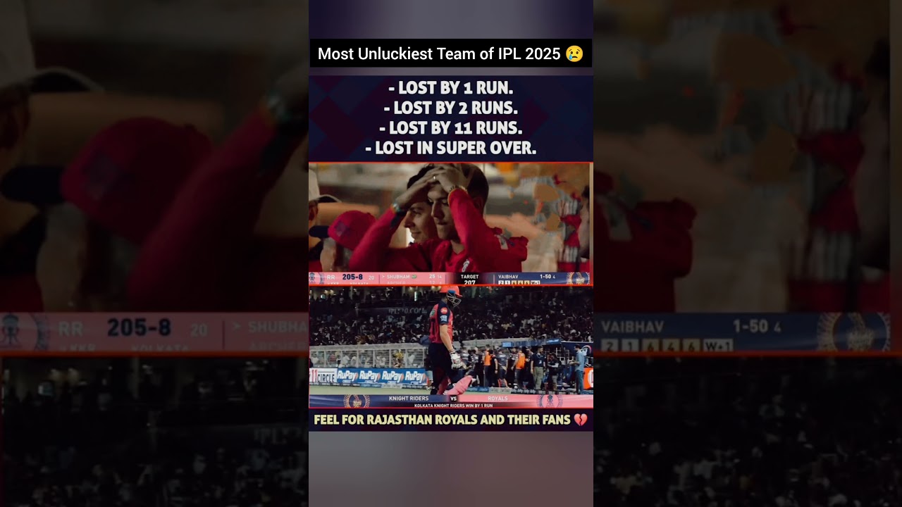 RR just Loss by 1 Run 🥺😢