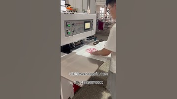 Manual soft  handle loop welding machine #machine #packaging #manufacturing