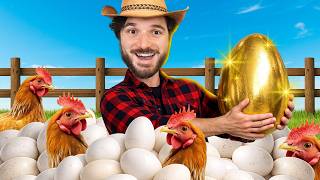 EU  FORCEI GALINHAS A BOTAREM  OVOS DE OURO SÓ PRA EU GANHAR MUITO DINHEIRO!