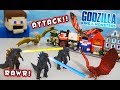 GODZILLA King of the Monsters Movie Figures Stop Motion City Battle!!