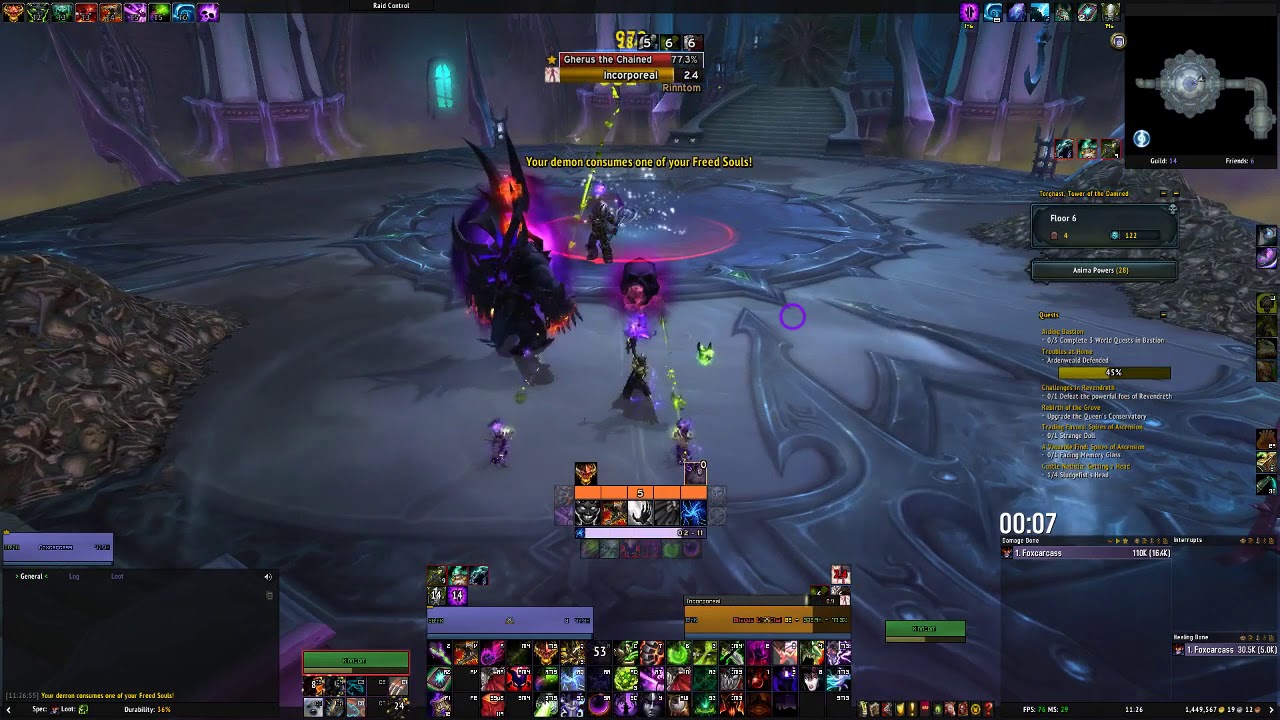 level 7, demo lock on endboss. XD YouTube