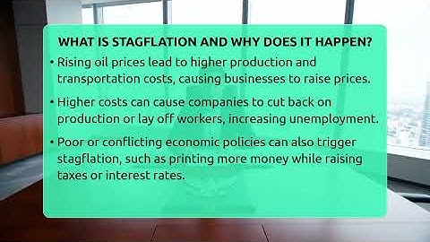 What Is Stagflation And Why Does It Happen? - Inflation Insight Channel