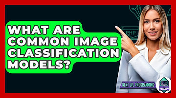 What Are Common Image Classification Models? - Next LVL Programming
