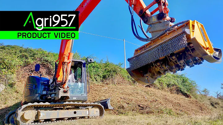 FORESTRY HYDRAULIC MULCHER FEMAC T9 FS105 REV FOR EXCAVATORS | TRINCIA FORESTALE IDRAULICA