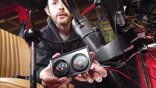 VW temperature and pressure gauge installation
