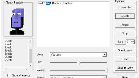 I got the old Julie voice back!