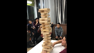 Incredible jenga move