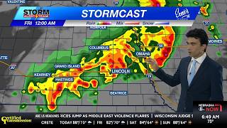 SEVERE Storms & STRONG Winds Sweep Across Nebraska Thursday- Nebraska Weather Forecast