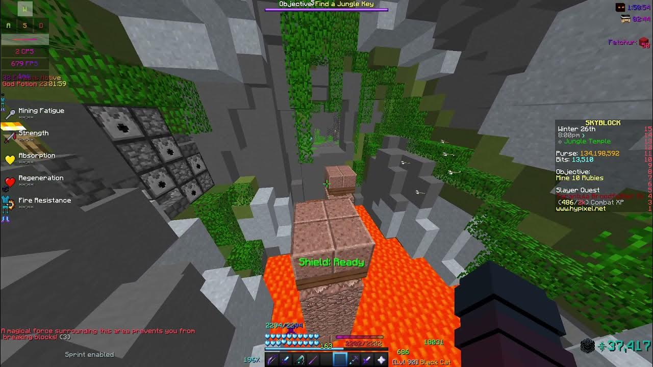 HYPIXEL SKYBLOCK DWARVEN MINES V2 INSIDE JUNGLE TEMPLE YouTube