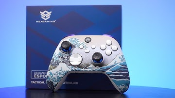 HEXGAMING ADVANCE FPS eSport Custom Controller for Xbox Series X/S, PC, Mobile - The Great Wave