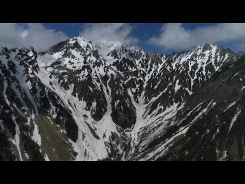 [4K] 穂高、上高地、焼岳 ドローンによる空撮