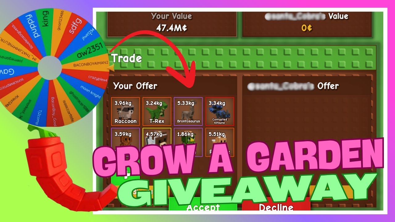 GROW A GARDEN AND STEAL A BRAINROT GIVEAWAYS!! (875 subs = Inverted ...