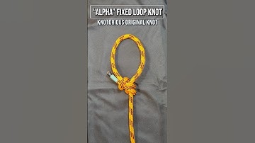 ALPHA Loop Knot - A NEW Powerful Secure Knot #knots #arborist #climbing #treeclimbing #rope