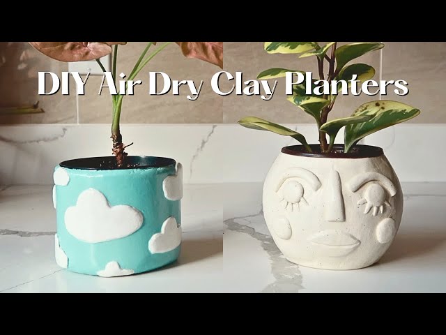 How To Make Terra Cotta Pots Look Vintage Using Crayola Air Dry