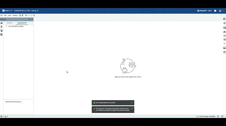 How to View & Manage Motor Control Center Lineups in FactoryTalk Design Studio with IntelliCENTER